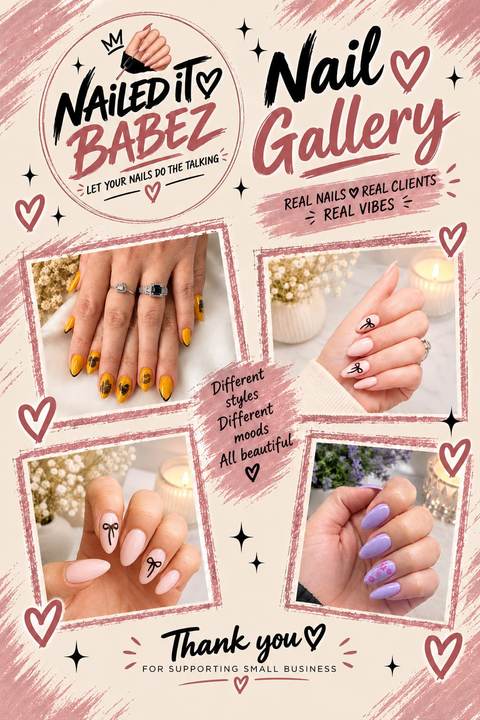 Nailed It Babez nail gallery collage