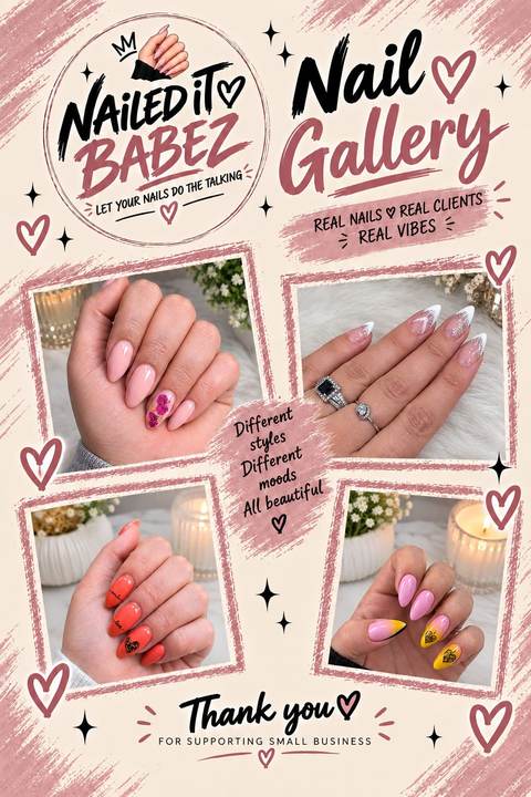 Nailed It Babez nail gallery collage